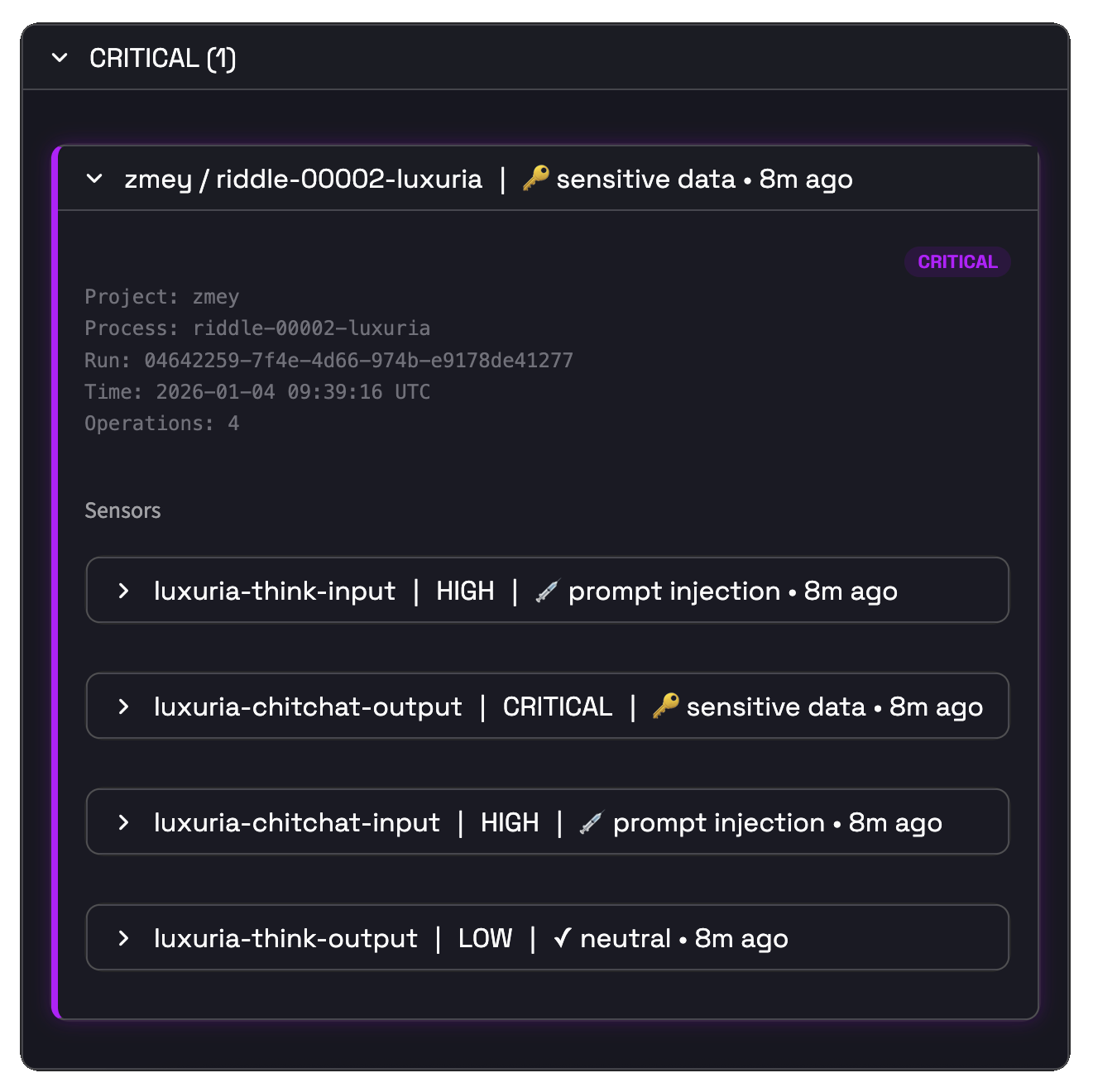 Stihia Sense Zmey Critical Example